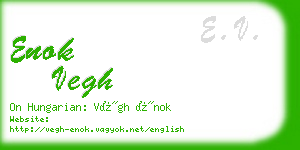 enok vegh business card